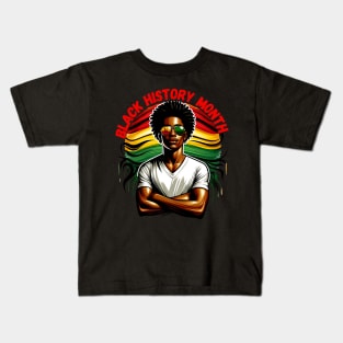 Afro African American Kids T-Shirt